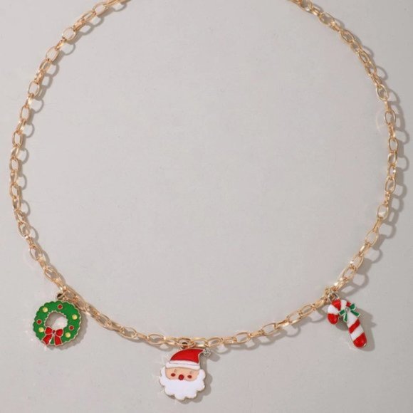 NEW Santa Christmas Pendant Necklace - Picture 2 of 3